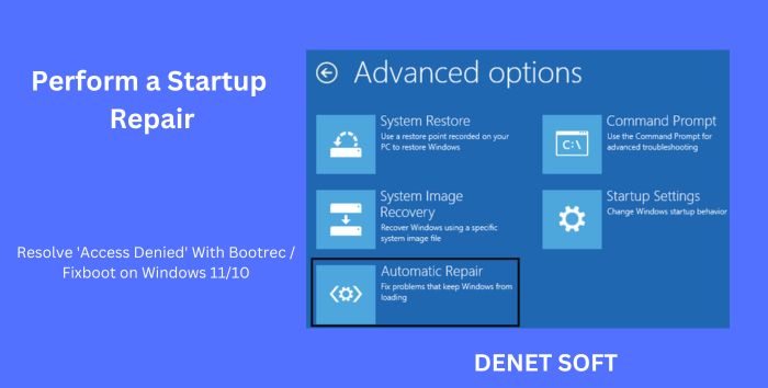 Resolve 'Access Denied' With Bootrec / Fixboot on Windows 11/10